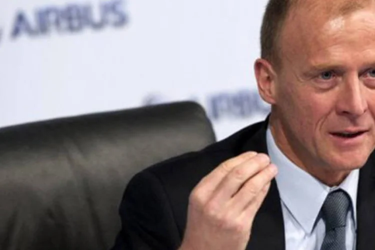 O presidente da Airbus, Tom Enders: "o que começou como solução para as questões do meio ambiente se transformou em fonte potencial de guerra comercial" (Johannes Eisele/AFP)