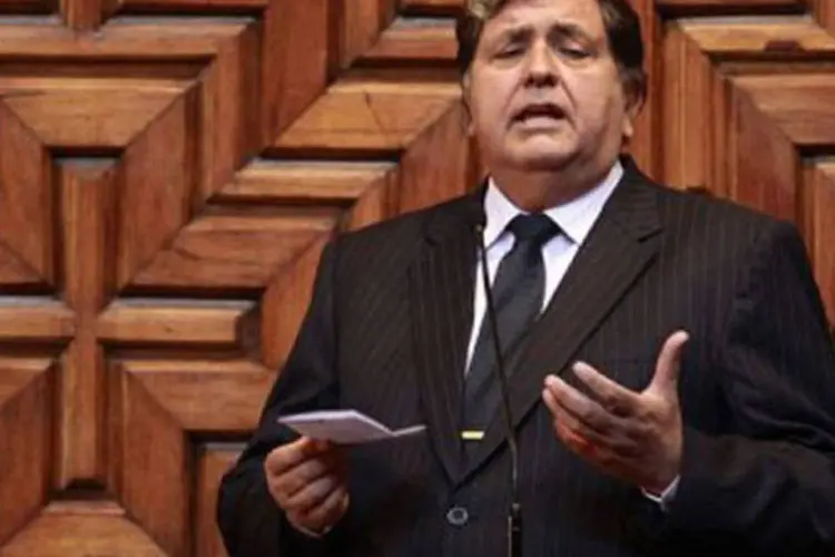 Alan García, presidente do Peru: "se isso se confirmar, são cúmplices de um roubo" (Ho/AFP)
