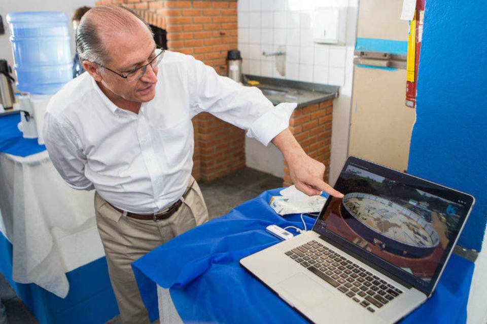 Alckmin inaugura novos reservatórios de água