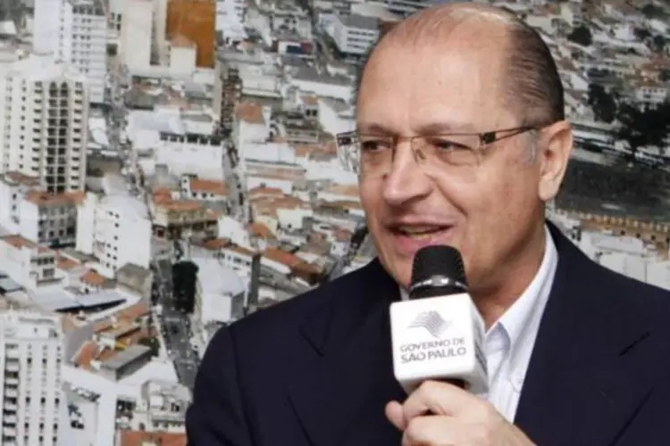 Alckmin: "Não vamos tirar ninguém da sala de aula. O trabalho da Evesp será oferecer formação regular e de capacitação principalmente para os alunos que não conseguem se locomover" (Gilberto Marques/Governo de SP)