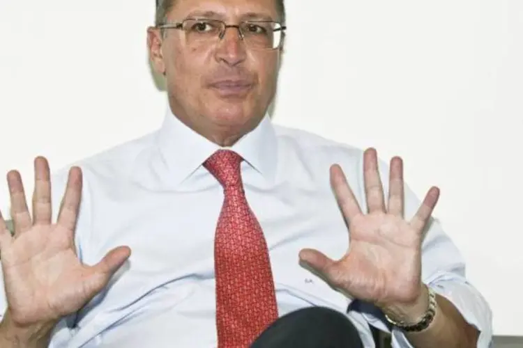 Haddad disse que a administração de Alckmin na área dos transportes é um "fracasso retumbante" (Mario Rodrigues/VEJA São Paulo)