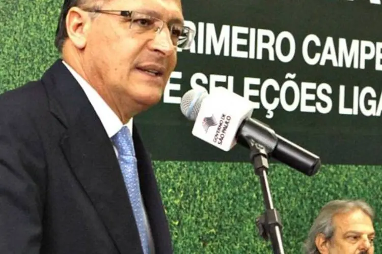 A convenção da sigla está marcada para o dia 28, em Brasília. Segundo Alckmin, há "tempo para conversar" sobre a candidatura de Goldman (Milton Michida/Gov de SP)