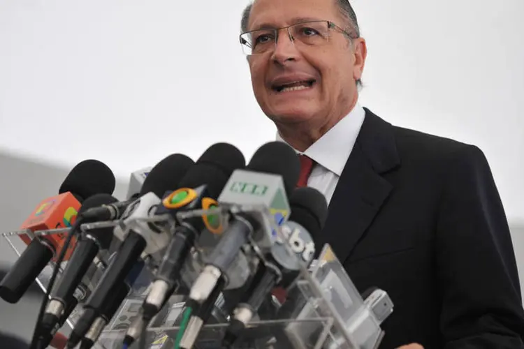 
	Geraldo Alckmin: &quot;essa decis&atilde;o &eacute; t&eacute;cnica e depende de monitoramento da Sabesp&quot;, disse
 (Antonio Cruz/Agência Brasil)