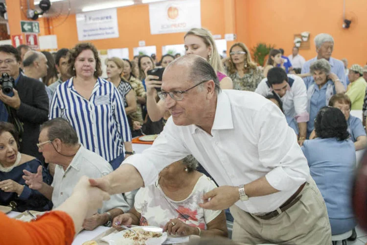 O governador Geraldo Alckmin (PSDB) em inauguração do Bom Prato de Marília, no dia 27 de junho (Marcelo Pinheiro/Divulgação)