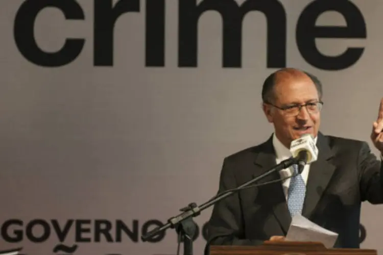 
	O governador de S&atilde;o Paulo Geraldo Alckmin (PSDB): quatro de seus secret&aacute;rios s&atilde;o citados no inqu&eacute;rito que investiga o cartel
 (Marcelo Camargo/ABr)