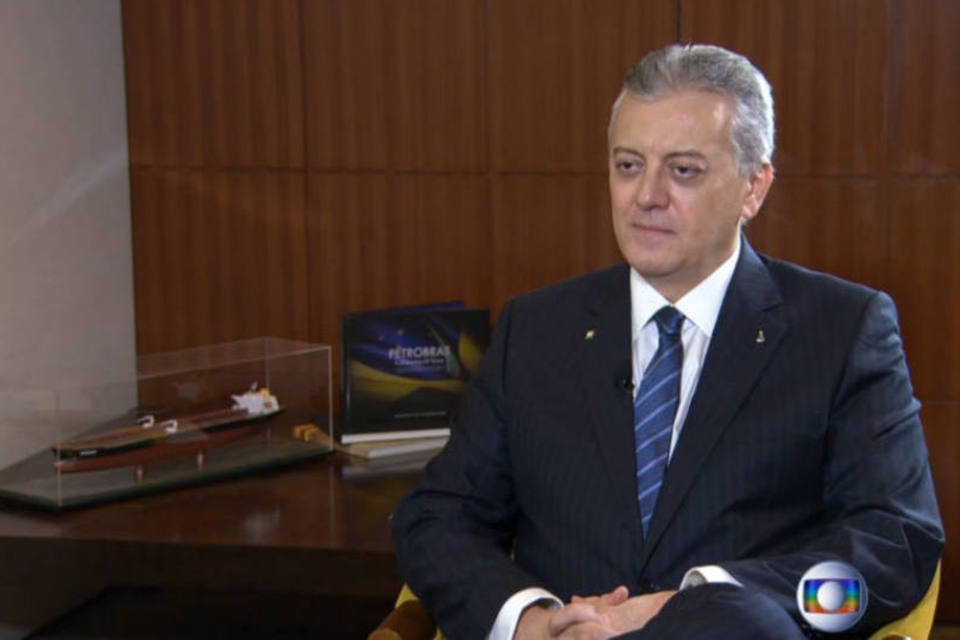 
	Bendine, presidente da Petrobras: sua experi&ecirc;ncia no BB pode ser valiosa
 (Reprodução/Jornal Nacional)