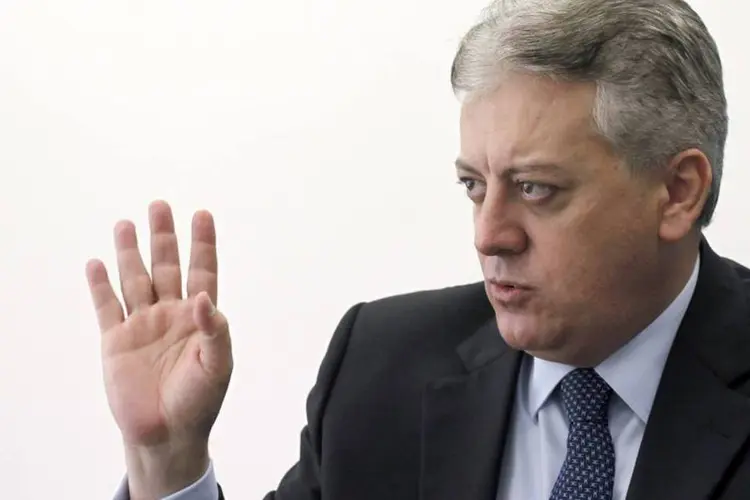 
	Aldemir Bendine, presidente da Petrobras: &quot;fa&ccedil;o pedido de desculpa em nome dos empregados da Petrobras, porque hoje sou um deles&quot;
 (Nacho Doce/Files/Reuters)