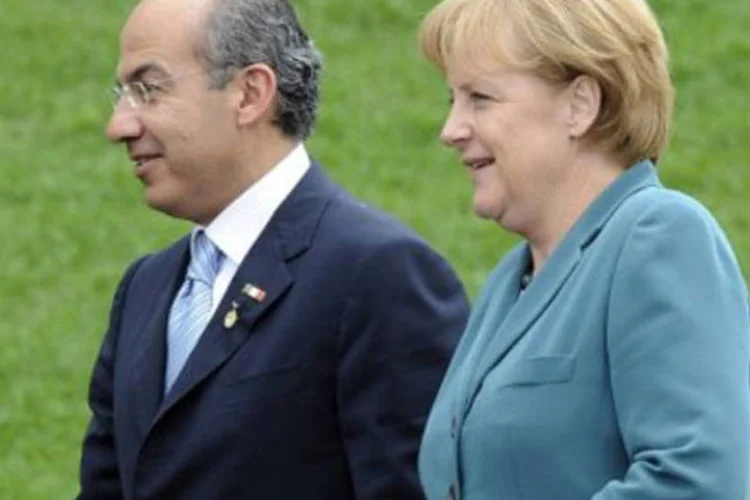 Felipe Calderón e Angela Merkel: reunião climática para preparar terreno para a cúpula do México (.)