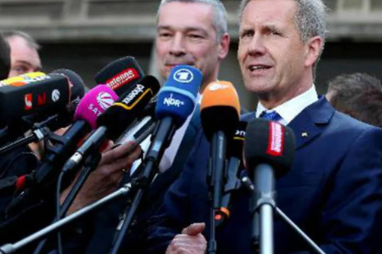 O ex-presidente alemão Christian Wulff: Wulff terá direito a uma indenização pelos prejuízos provocados (Ronny Hartmann/AFP)