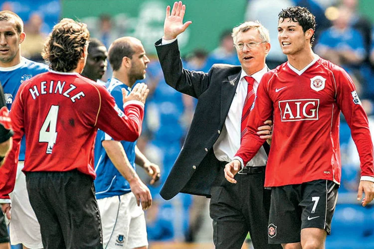 Alex Ferguson e Cristiano Ronaldo: para o ex-técnico, nenhum brasileiro é páreo para o português (Alex Livesey/Getty Images)