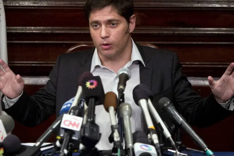 
	Ministro da economia argentina, Axel Kicillof: calote pode dar espa&ccedil;o para China
 (Carlo Allegri/Reuters)