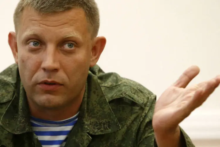 Zakharchenko: ele destacou que mais de 700 novos recrutas se uniram aos militantes (Sergei Karpukhin/Reuters)
