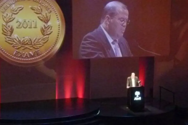 Alexandre Tombini, presidente do Banco Central, durante discurso no Melhores e Maiores de 2011 (Gustavo Kahil/EXAME.com)