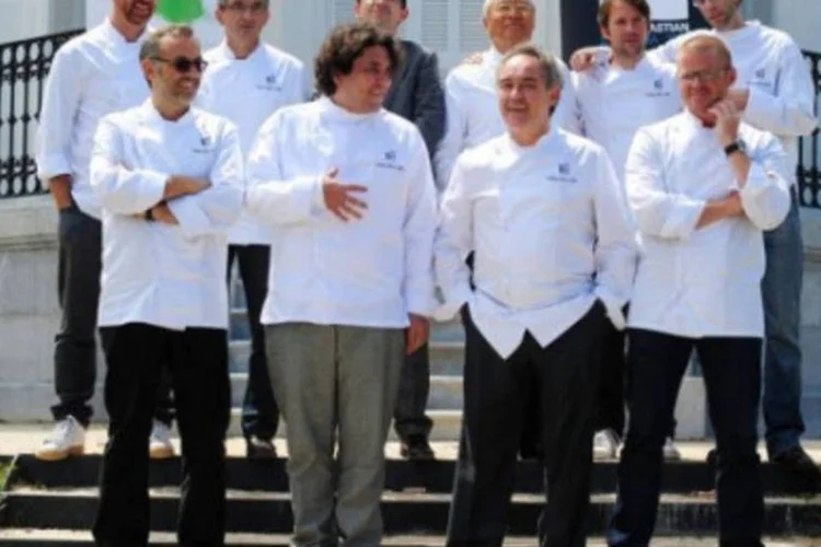 O brasileiro Alex Atala (acima, à esquerda), e os outros chefs do projeto