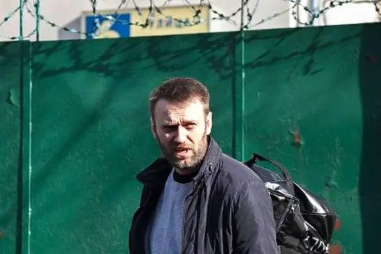 Navalny deixou a prisão exibindo evidentes sinais de esgotamento: ele afirmou que continuará com suas atividades de denúncia (Phillipp Kireev/AFP)