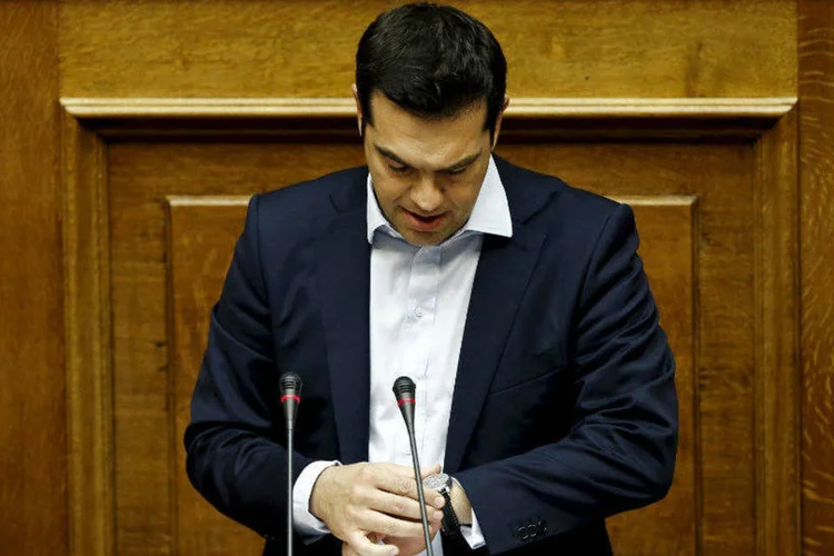 
	O primeiro-ministro da Gr&eacute;cia, Alexis Tsipras: o premi&ecirc; espera chegar a um novo acordo de ajuda com os credores 48 horas ap&oacute;s o referendo de domingo
 (Alkis Konstantinidis/File/Reuters)