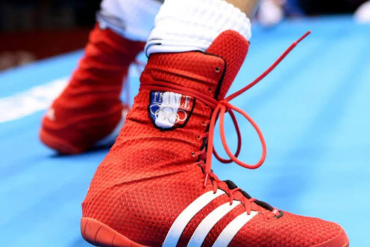 Pés do lutador de boxe francês Alexis Vastine (Getty Images)