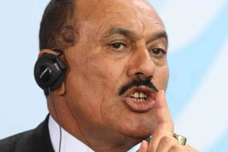 Ali Abdullah Saleh, presidente do Iêmen: país está a beira de uma guerra civil (Marcel Mettelsiefen/Getty Images)