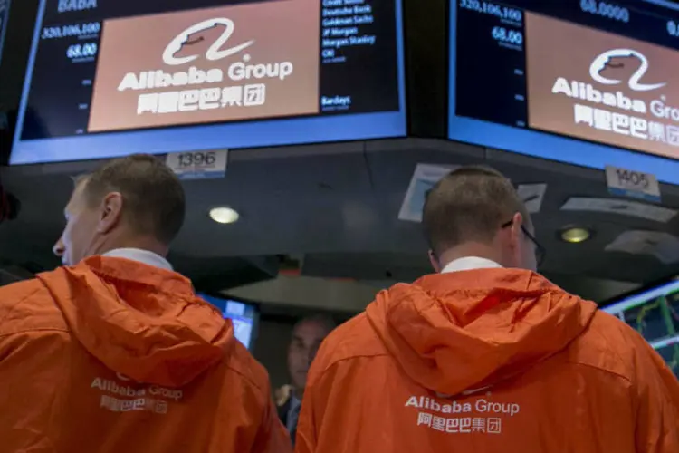 
	Alibaba: apesar disso, investidores elogiaram a alta na receita, que veio acima do esperado
 (Brendan McDermid/Reuters)