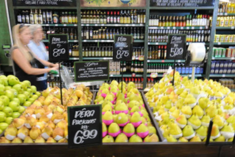 Supermercado em São Paulo: preço médio da cesta básica na capital paulista chegou a R$ 241,08 (Arquivo/EXAME)