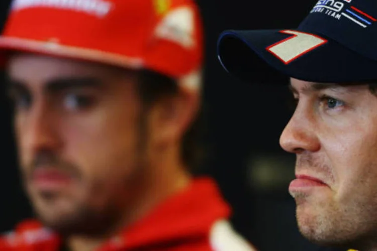 Fernando Alonso e Sebastian Vettel: em busca do tricampeonato (Getty Images)