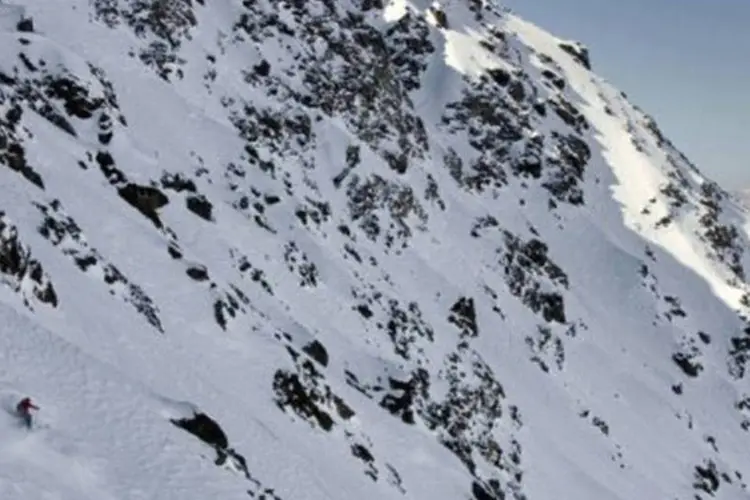 A montanha Lagginhorn, na Suíça: as causas da tragédia ainda não foram determinadas (Fabrice Coffrini/AFP)