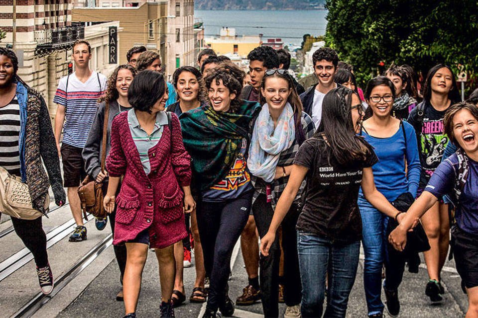 Alunos da Universidade Minerva, em São Francisco: estágio em empresas como Uber e Facebook (Divulgação)