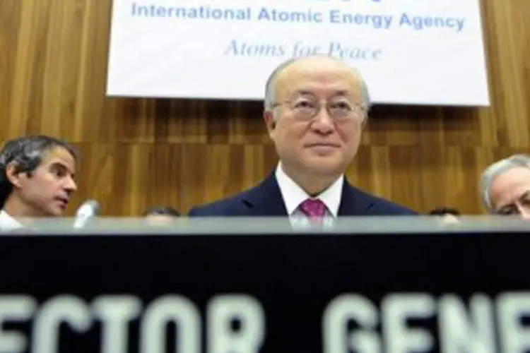 O  diretor-geral da AIEA, Yukiya Amano: "seguem existindo algumas diferenças, mas elas não serão um obstáculo" (Samuel Kubani/AFP)