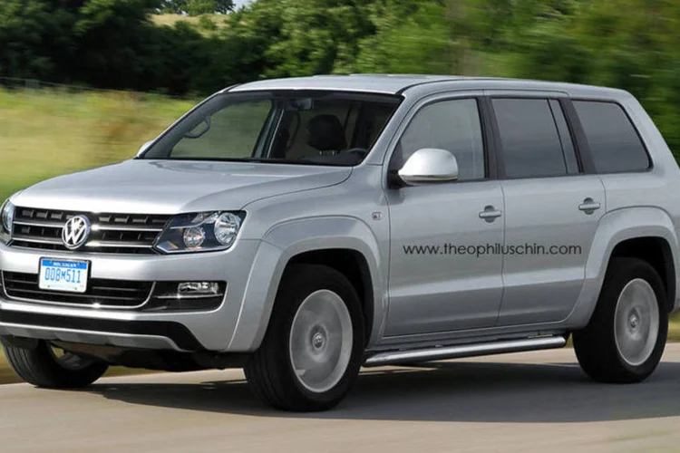 Projeção de como seria uma Amarok SW/Variant: "Há um projeto em fase avançada de desenvolvimento acontecendo neste momento", afirma executivo da marca (Theopilus Chin)