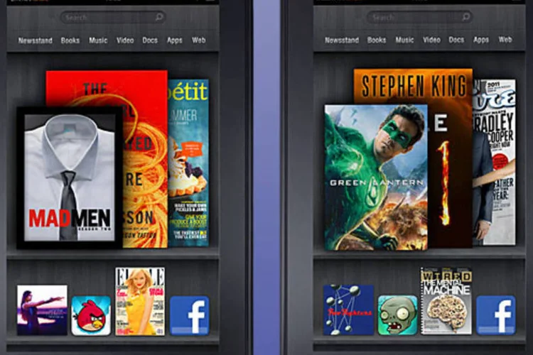 O Kindle Fire é um tablet básico, com tela de 7 polegadas e o sistema Android, do Google (Divulgação)