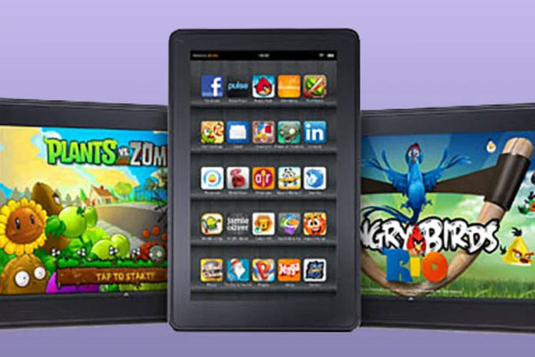 O Kindle Fire tem tela de 7 polegadas e roda o sistema operacional Android, do Google (Reprodução)