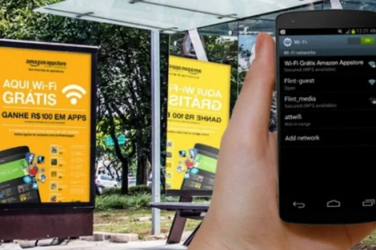 Wi-Fi da Amazon: conexão gratuita estará em 30 pontos de ônibus de SP até 1° de dezembro (Divulgação/Amazon)
