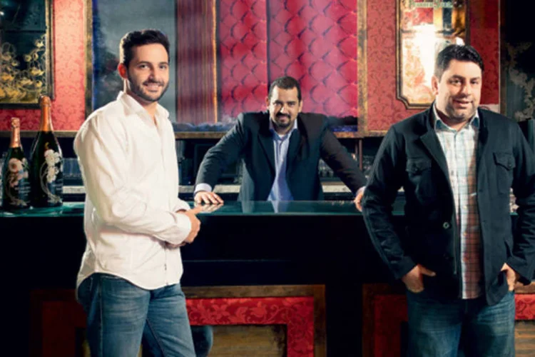 Cauê Zaccaroni, João Paulo Badaró e Marco Argiona, da CanAll: time qualificado para fazer choque
de gestão em bares e restaurantes (Omar Paixão / VOCÊ S/A)