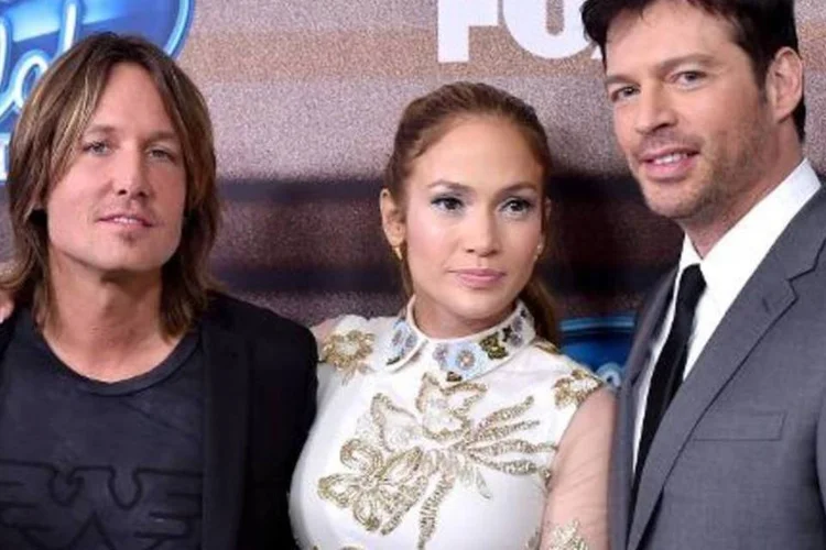 Keith Urban, Jennifer Lopez e Harry Connick Jr. serão os jurados na última termporada (AFP/ Kevin Winter)