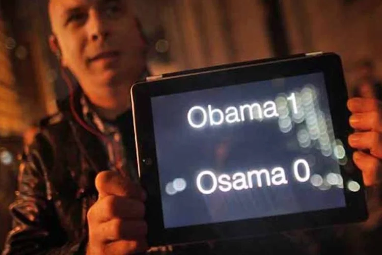 Americanos comemoram a morte de Osama bin Laden  em Nova Yorque (Getty Images)