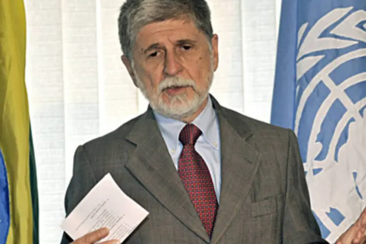 Celso Amorim, o ministro das Relações Exteriores, na ONU (Arquivo/ABr)