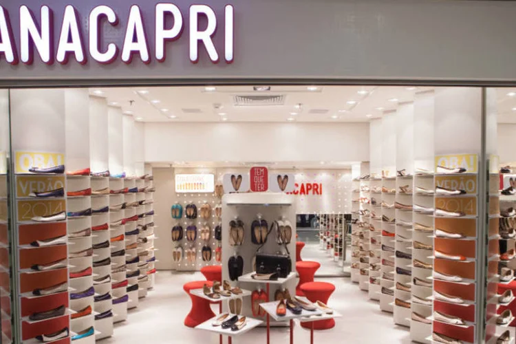 A franquia de sapatos Anacapri, do grupo Arezzo&amp;Co (Divulgação)