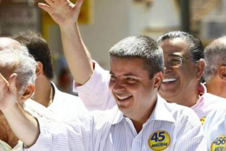 Antonio Anastasia: ele votou acompanhado do senador eleito, Rodrigo Pacheco (DEM) (Divulgação/PSDB/Divulgação)
