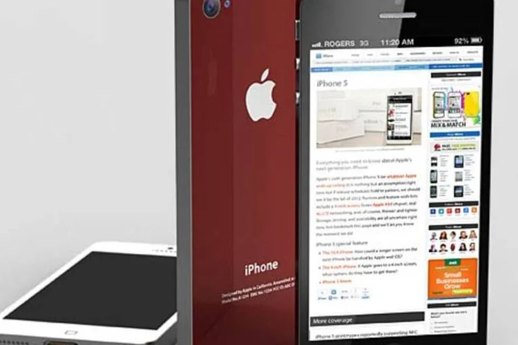 A ilustração do designer John Anastasiadis, divulgada no site iMore, mostra como deverá ser o iPhone 5 (John Anastasiadis / iMore / Reprodução)