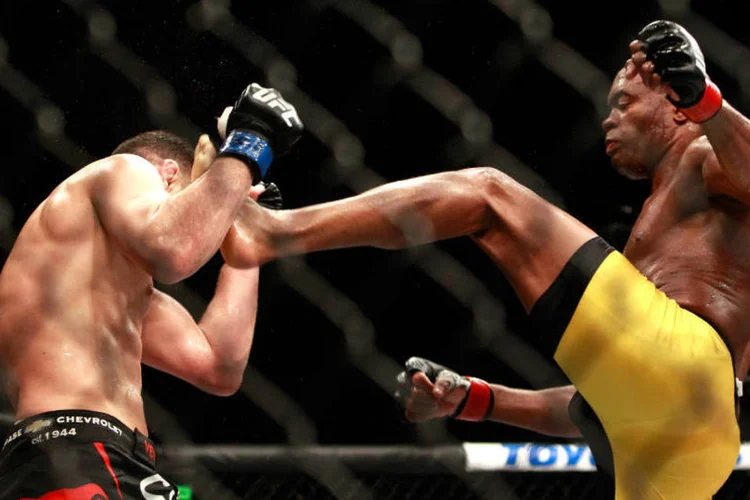 
	Luta de Anderson Silva contra Nick Diaz foi considerada como &quot;No Contest&quot; (&quot;Sem Resultado&quot;)
 (Steve Marcus/Getty Images)