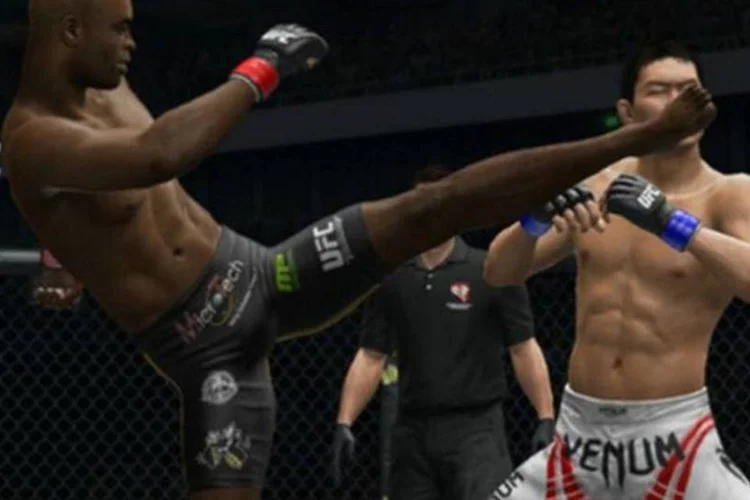 Anderson Silva no game UFC Undisputed 3 (Divulgação)