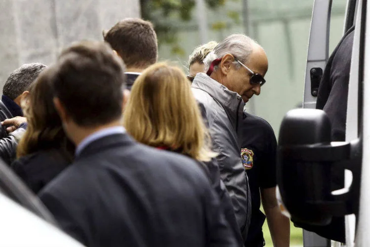 
	Presidente da empreiteira Andrade Gutierrez, Ot&aacute;vio Marques de Azevedo, quando tinha sido preso pela primeira vez.
 (REUTERS/Francio de Holanda)