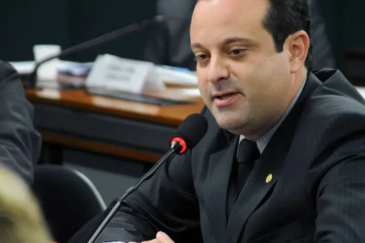 Deputado André Moura (PSC-SR): proposta era o primeiro item da pauta da sessão convocada para a noite de segunda-feira (Diogo Xavier/Câmara dos Deputados)