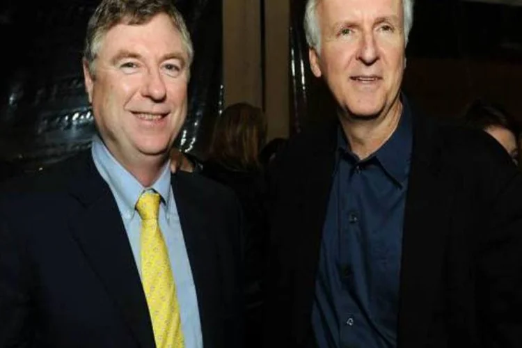 Produtor Andrew Wight (foto) e Mike DeGruy trabalhavam em documentário do diretor James Cameron (foto)  (Kevin Winter/ Getty Images)