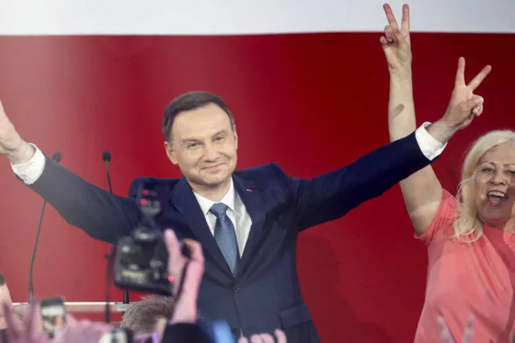 Andrzej Duda, do partido Lei e Justiça, que venceu as eleições presidenciais na Polônia (Kacper Pempel/Reuters)