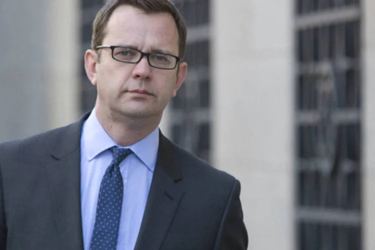 Andy Coulson: está sendo julgado pela interceptação ilegal de mensagens de voz em um caso que abalou o império do magnata da mídia e da elite política da Grã-Bretanha (Neil Hall/Reuters)