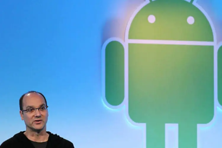 
	Andy Rubin, criador do Android: os rob&ocirc;s, agora, ser&atilde;o reais
 (Justin Sullivan/Getty Images)