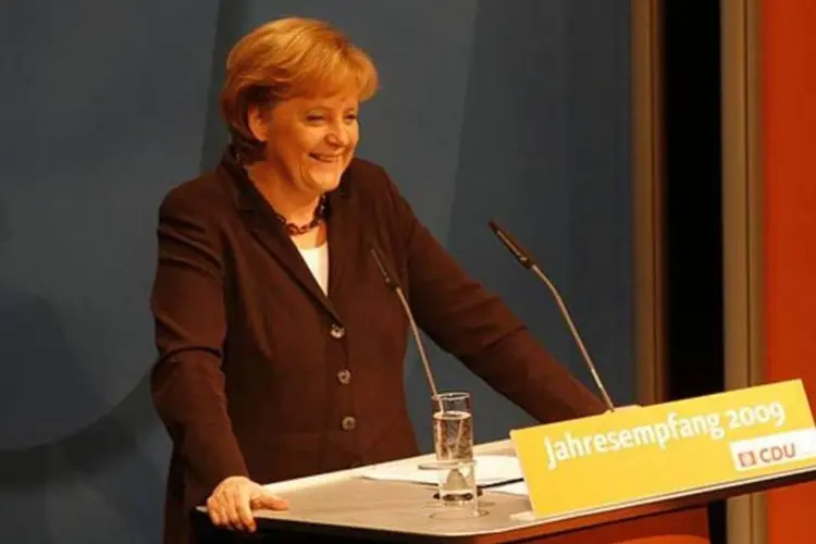 Angela Merkel, da Alemanha: governo do país quer saída de Kadafi para futuro livre (Wikimedia Commons/Wikimedia Commons)