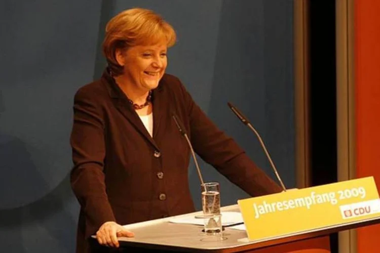 Angela Merkel, da Alemanha: governo do país quer saída de Kadafi para futuro livre (Wikimedia Commons/Wikimedia Commons)