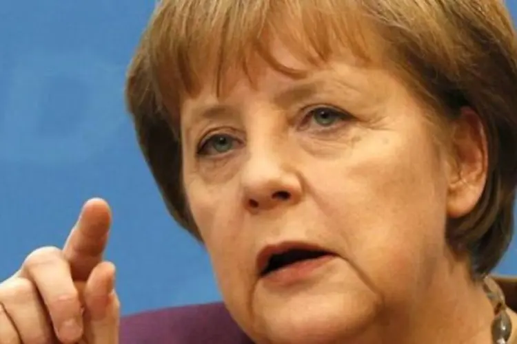 
	Angela Merkel: chanceler pediu aos pol&iacute;ticos de sua coaliz&atilde;o me&ccedil;am as palavras ao falar sobre a possibilidade de a Gr&eacute;cia sair da zona do euro
 (Fabrizio Bensch/Reuters)